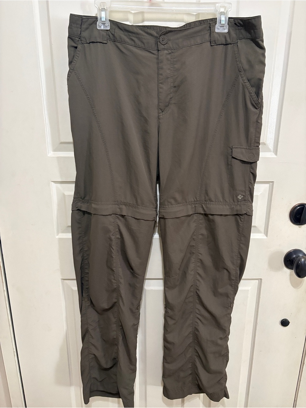 Women's Olive Zip‑Off Travel Joggers